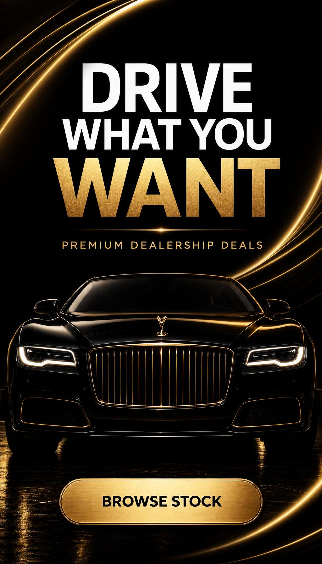 Instagram ad concept for a car dealership