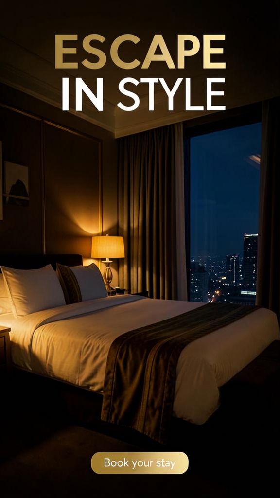 Instagram ad concept for a luxury hotel